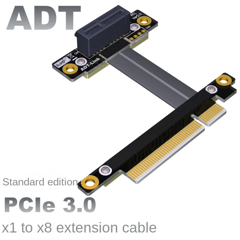 PCI-E x8 turn x1 extension adapter extension cable 8x PCIe3.0 Custom extension ADT
PCI-E x8 turn x1 extension adapter extension cable 8x PCIe3.0 Custom extension ADT