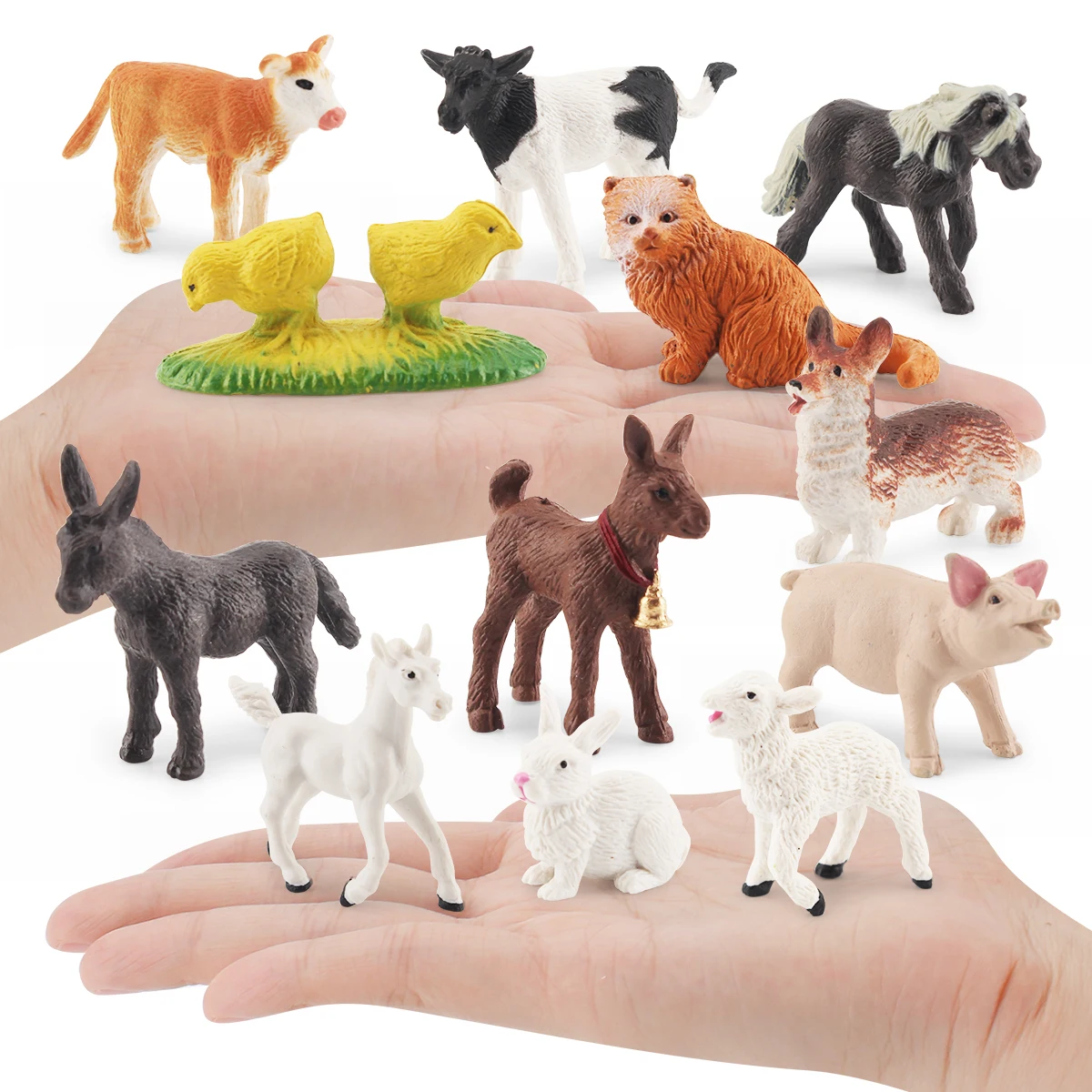 12Pcs Realistic Animal Figurine Simulated Poultry Action Figure Farm Horse Goat Calf Models Education Toys for Children Kid Gift
12Pcs Realistic Animal Figurine Simulated Poultry Action Figure Farm Horse Goat Calf Models Education Toys for Children Kid Gift