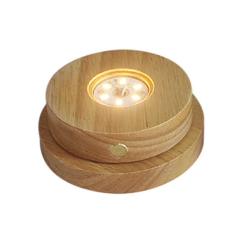 LED Luminous Rotating Base Lights Crystal Glass Transparent Objects Display Round Wooden Stands Bases for Bar Supplies
LED Luminous Rotating Base Lights Crystal Glass Transparent Objects Display Round Wooden Stands Bases for Bar Supplies