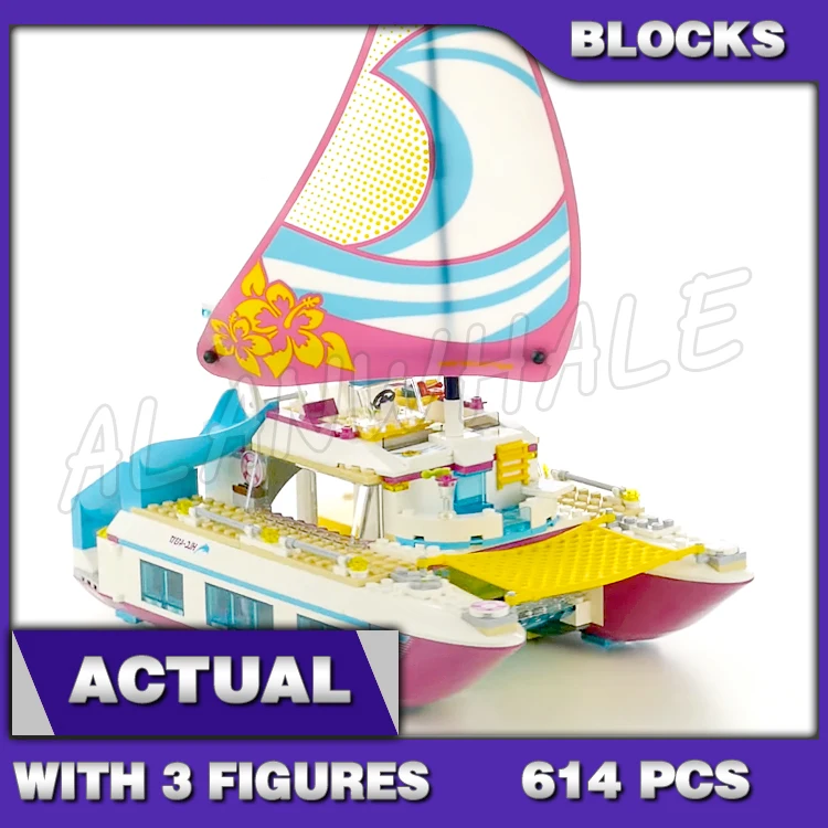614pcs Friends Sunshine Catamaran Yacht Sea Ship Boat 10760 Model Building Blocks Little Girls Sets Bricks Compatible with
614pcs Friends Sunshine Catamaran Yacht Sea Ship Boat 10760 Model Building Blocks Little Girls Sets Bricks Compatible with