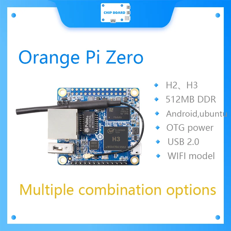 Orange Pi Zero 512MB H2 H3, одноплатный компьютер с открытым исходным кодом, работает на Android 4,4, Ubuntu, изображение Debian
Orange Pi Zero 512MB H2 H3, одноплатный компьютер с открытым исходным кодом, работает на Android 4,4, Ubuntu, изображение Debian