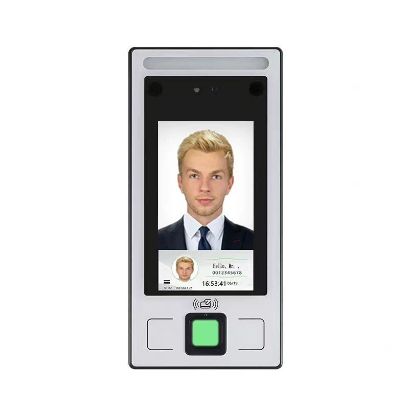 

Employee Biometric time recording Face recognition terminal attendance system with fingerprint reader for workstation