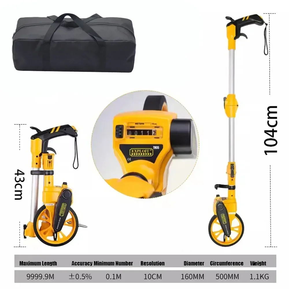 Measuring Wheel Handheld Range Finder Mechanical Handheld Range Finder Walking Portable Rangefinder Distance Measure
Measuring Wheel Handheld Range Finder Mechanical Handheld Range Finder Walking Portable Rangefinder Distance Measure