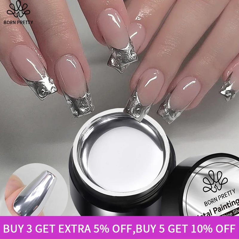 BORN PRETTY Sliver Metal Effect Line Flower Drawing Gel Soak Off Transparent Colors 5g Painting Gel Polish UV Nail Art Gel Varni
BORN PRETTY Sliver Metal Effect Line Flower Drawing Gel Soak Off Transparent Colors 5g Painting Gel Polish UV Nail Art Gel Varni