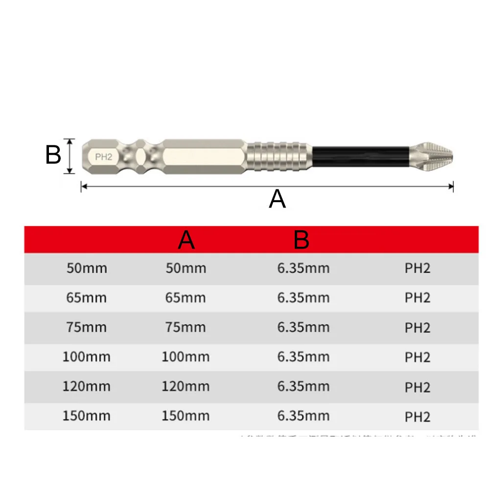1pc Screwdriver Bit PH2 Cross Magnetic Screwdriver Bit Alloy Steel Anti-Slip Long Drill Bits Power Tools Replacement Parts
1pc Screwdriver Bit PH2 Cross Magnetic Screwdriver Bit Alloy Steel Anti-Slip Long Drill Bits Power Tools Replacement Parts