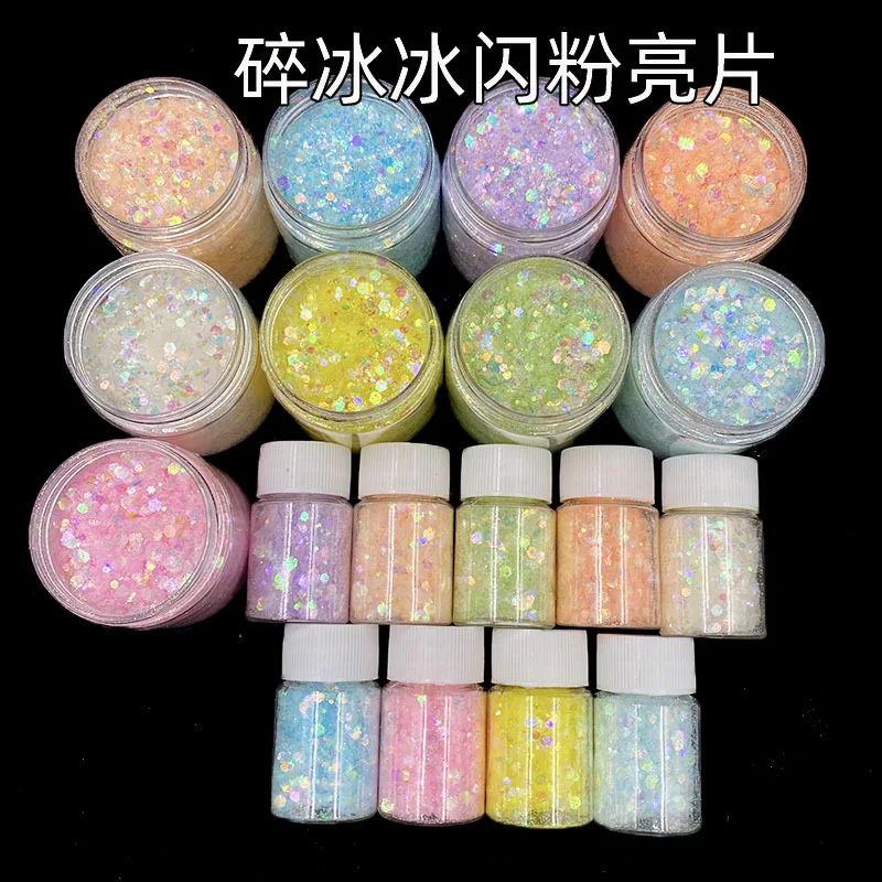 10g/Bottle Nail Art Mermaid Glitter Hexagon Paillette Sequins 3D Flakes Sparkling Pigment Powder Manicure Decoration Tips
10g/Bottle Nail Art Mermaid Glitter Hexagon Paillette Sequins 3D Flakes Sparkling Pigment Powder Manicure Decoration Tips