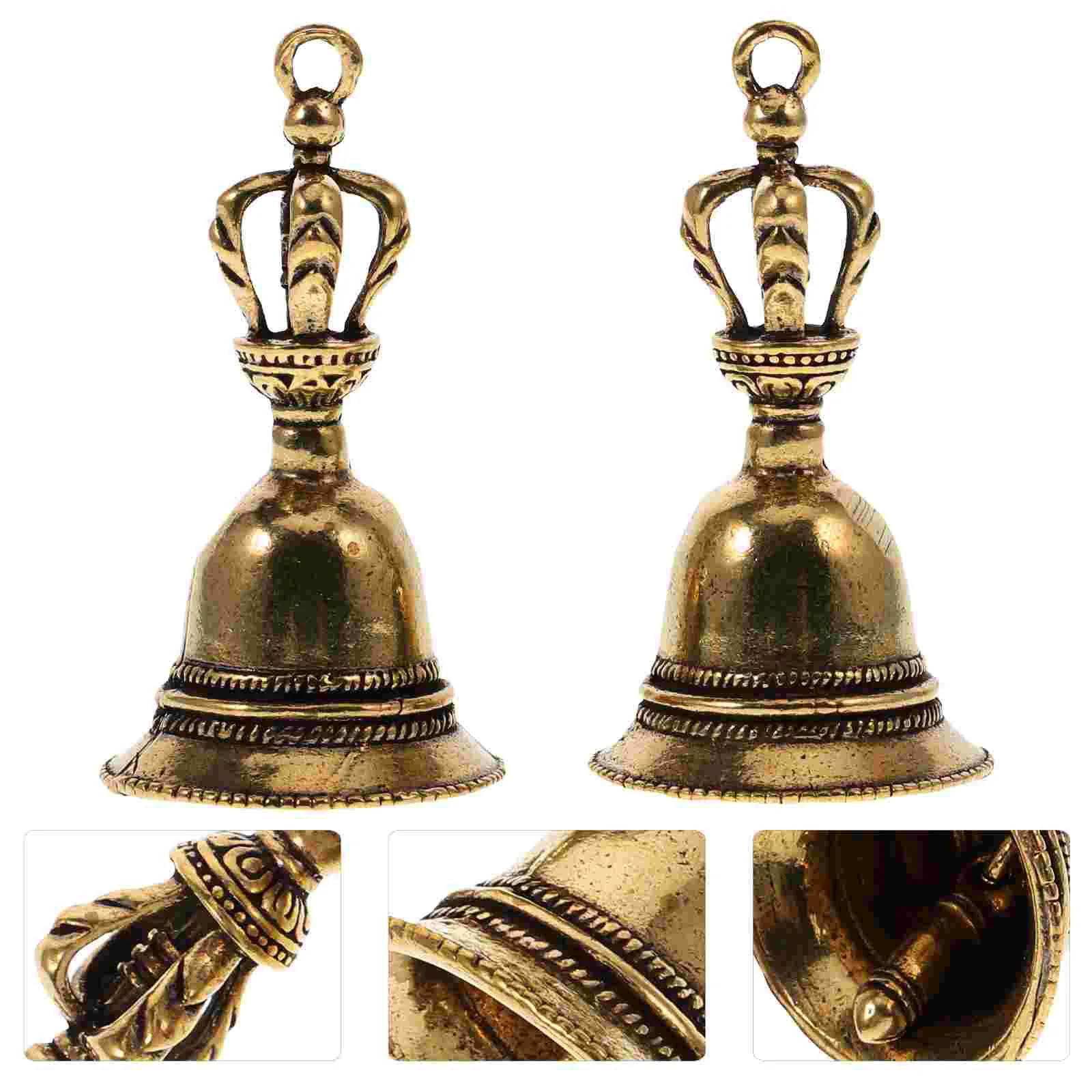 2 Pcs Vintage Christmas Decorations DIY Key Chain Hanging Copper Bells Buddhism Ornaments Call Handbag Brass Pendant Bride
2 Pcs Vintage Christmas Decorations DIY Key Chain Hanging Copper Bells Buddhism Ornaments Call Handbag Brass Pendant Bride