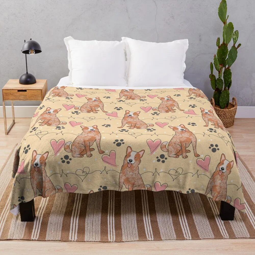 LOVE Red Heeler Australian Cattle Dog Throw Blanket Decorative Blankets Stuffed Blankets For Sofa
LOVE Red Heeler Australian Cattle Dog Throw Blanket Decorative Blankets Stuffed Blankets For Sofa