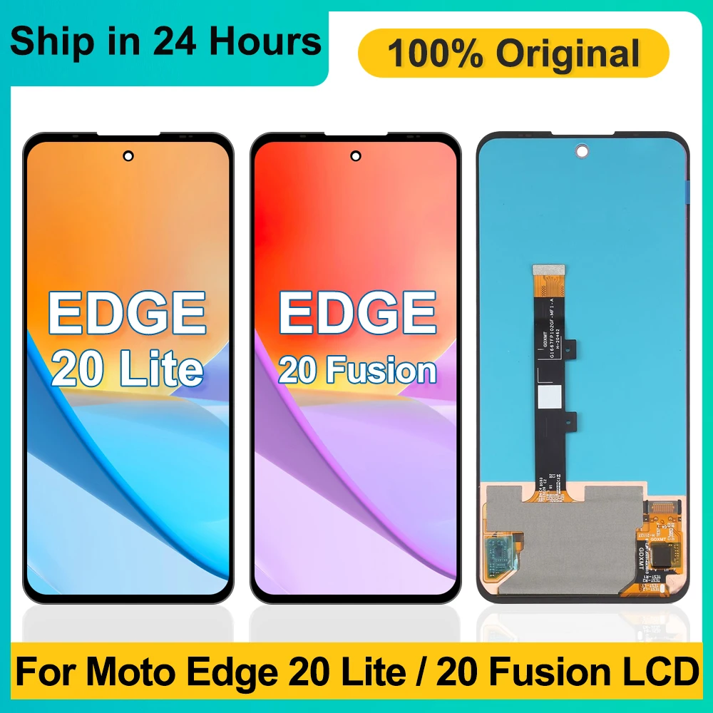 

6.7" Original For Motorola Moto edge 20 fusion LCD Display Touch Screen Digitizer Assembly For Moto edge 20 lite XT2139-1 Screen