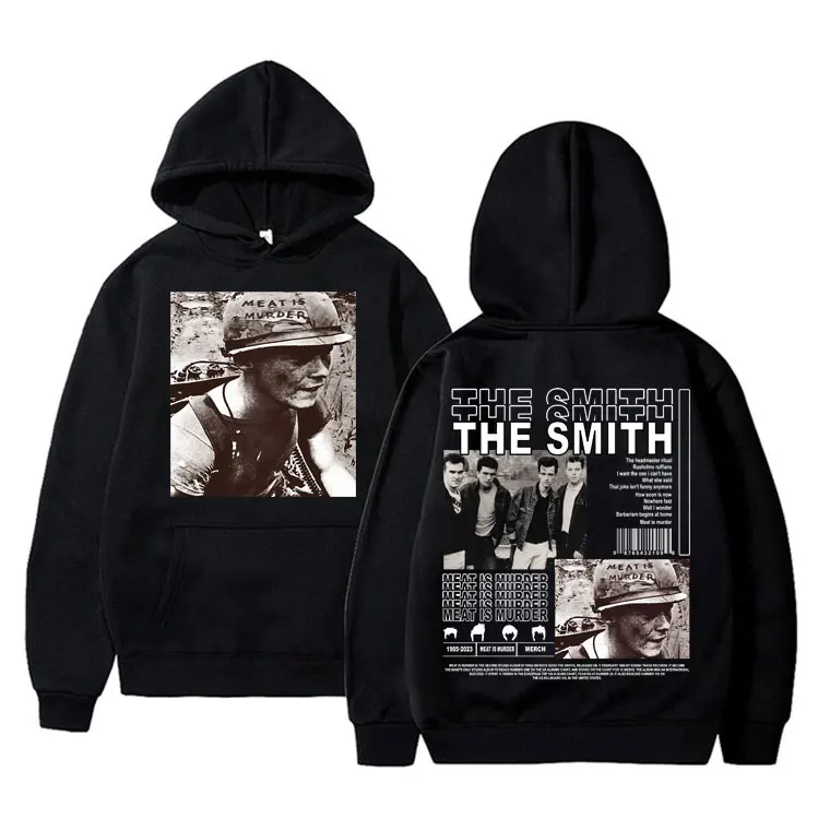 

Limited British Rock Band The Smiths Meat Is Murder Music Album Graphic Hoodie Men Casual Vintage Hoodies Male Gothic Sweatshirt