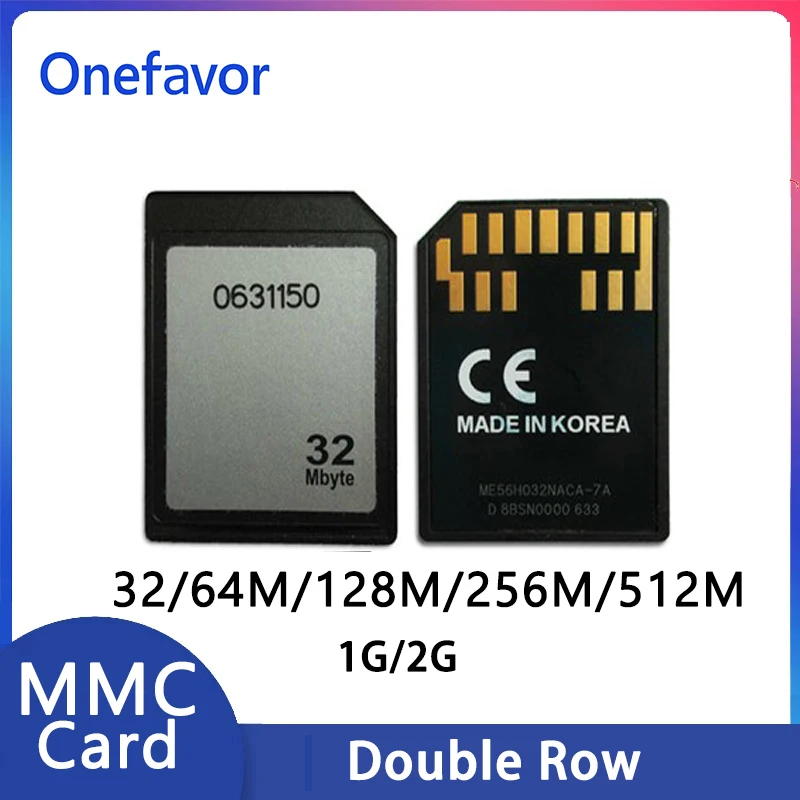 

MMC Card Double Row 32M 64M 128M 256M 512M 1G 2G Chip Voltage Small Capacity Industrial Distribution Factory Test Memory Card