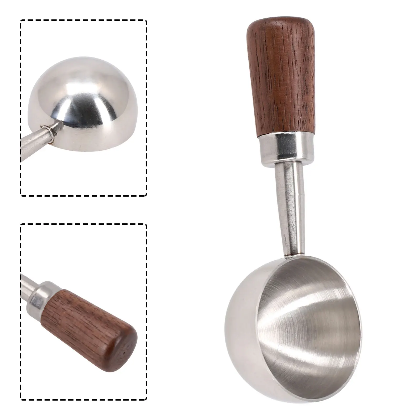 Stainless Steel Walnut Coffee Bean Measuring Spoons Household Tools High Profile Level Long Handle Coffee Powder Measuring Spoon
Stainless Steel Walnut Coffee Bean Measuring Spoons Household Tools High Profile Level Long Handle Coffee Powder Measuring Spoon