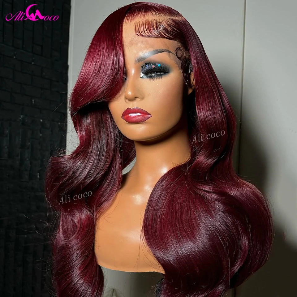 Бордовые кружевные передние парики, человеческие волосы 13X4, телесная волна, Прозрачная Кружевная передняя часть, парик из человеческих волос, предварительно выщипанный парик для женщин
Бордовые кружевные передние парики, человеческие волосы 13X4, телесная волна, Прозрачная Кружевная передняя часть, парик из человеческих волос, предварительно выщипанный парик для женщин