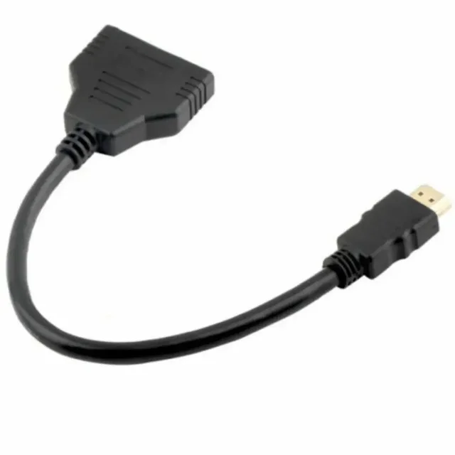 Répartiteur en Y Double Port HDMI, câble adaptateur 1 en 2 sorties, convertisseur de connexion, HD 1080P V1.4 mâle à Double femelle 2