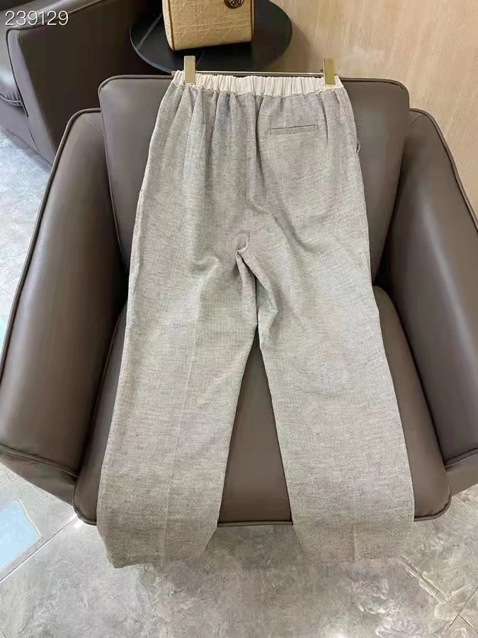 2023 New fashion good quality women's runway elastic waist linen stitching pants
2023 New fashion good quality women's runway elastic waist linen stitching pants