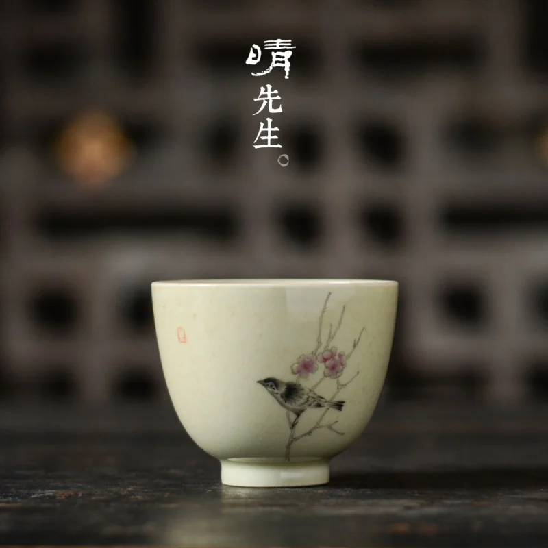Jingdezhen Jinque Gracked Glaze Hand Drawn Flowers and Birds Kung Fu Tea Cup Master Cup Handmade Single Cup Porcelain Tea Tastin
Jingdezhen Jinque Gracked Glaze Hand Drawn Flowers and Birds Kung Fu Tea Cup Master Cup Handmade Single Cup Porcelain Tea Tastin
