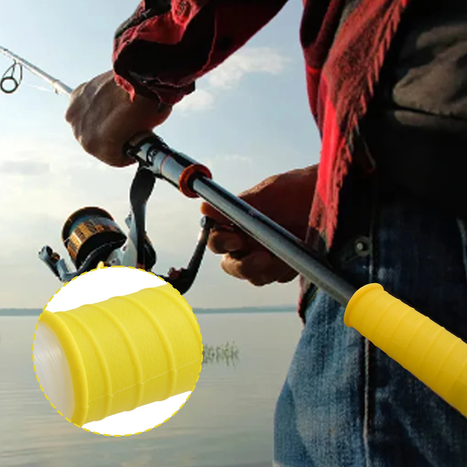 *handle Cover Silicone Fishing Rod Silicone Grip Non-Slip Sweat Absorbing Wrap Strap Fishing Rod Fishing Accessories
*handle Cover Silicone Fishing Rod Silicone Grip Non-Slip Sweat Absorbing Wrap Strap Fishing Rod Fishing Accessories