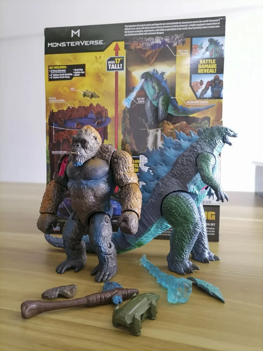 

Godzilla Model Toy VS Kong New Empire 2024 Action Figure Joints Movable Hollow Earth City Battle Diorama Assembly Boys Gifts
