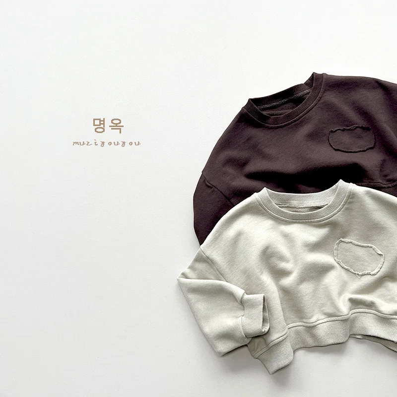 2025 Autumn New Children Long Sleeve Sweatshirt Fashion Girl Short Hoodie Kids Casual Tops Cotton Baby Toddler Clothes 1-6year 15 S679329e68c264a4795be47a623f48e14B
