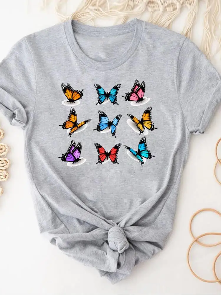 Watercolor Butterfly Cute Clothes Ladies Graphic Tee Women's Short Sleeve Print T Clothing Summer Female Fashion T-shirts
Watercolor Butterfly Cute Clothes Ladies Graphic Tee Women's Short Sleeve Print T Clothing Summer Female Fashion T-shirts