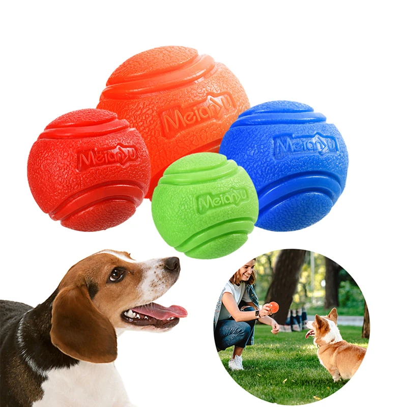 

Pet Dog Toys Dog Ball Dog Bouncy Rubber Solid Ball Resistance To Dog Chew Toys Outdoor Throwing and Recovery Training for Dogs