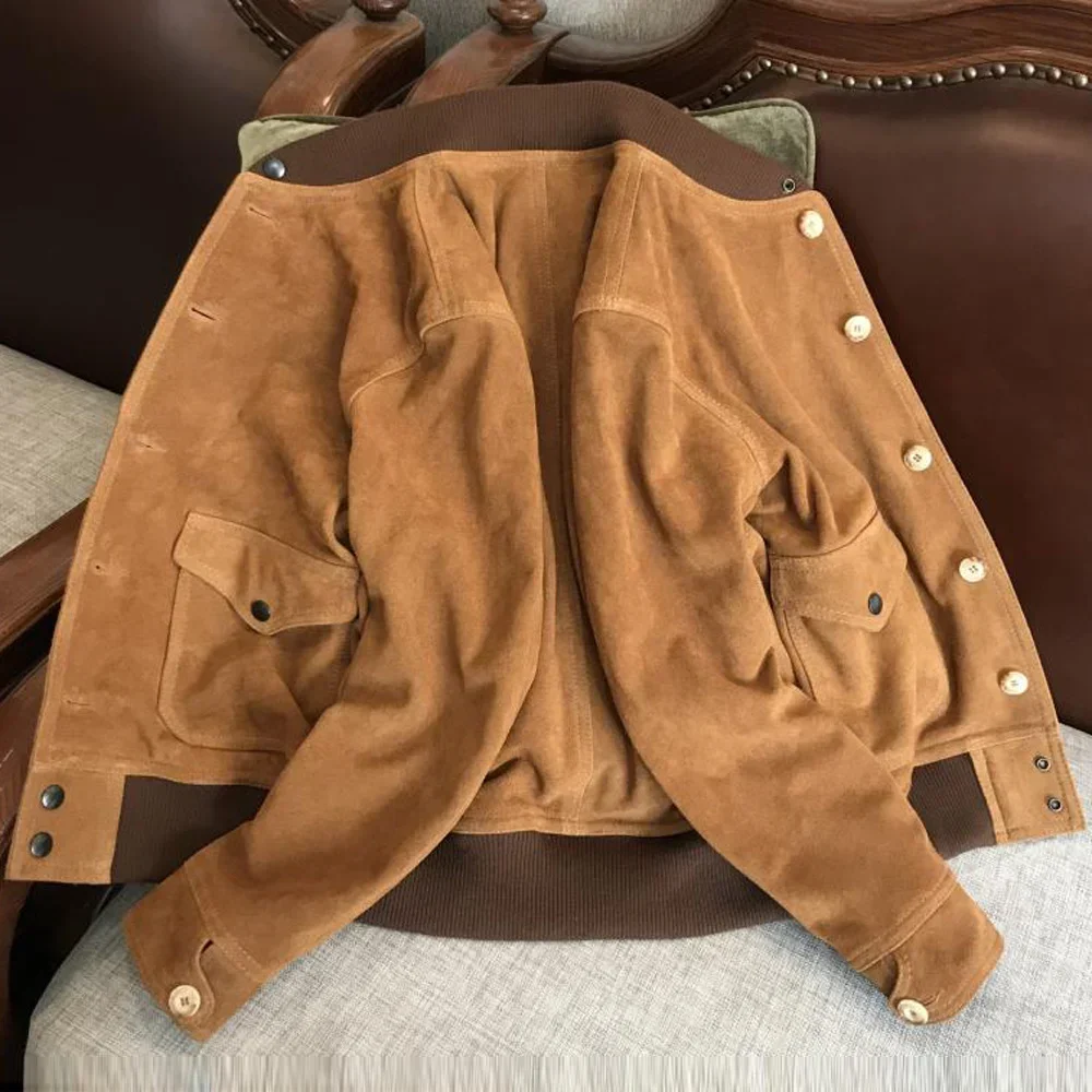 Flight 2023 Air Force Man's Blazer Bomber Coats Oversized Winter Cow Suede Leather Jackets For Men Clothing Brand
Flight 2023 Air Force Man's Blazer Bomber Coats Oversized Winter Cow Suede Leather Jackets For Men Clothing Brand