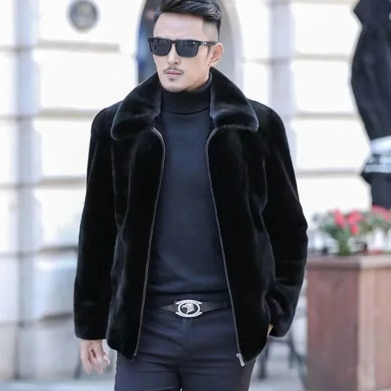 Autumn And Winter Men's Faux Fur Coat Korean Fashion Slim Clothing Brown Fluffy Warm Coat Casual Male Top Thermal Jacket LOOSE
Autumn And Winter Men's Faux Fur Coat Korean Fashion Slim Clothing Brown Fluffy Warm Coat Casual Male Top Thermal Jacket LOOSE