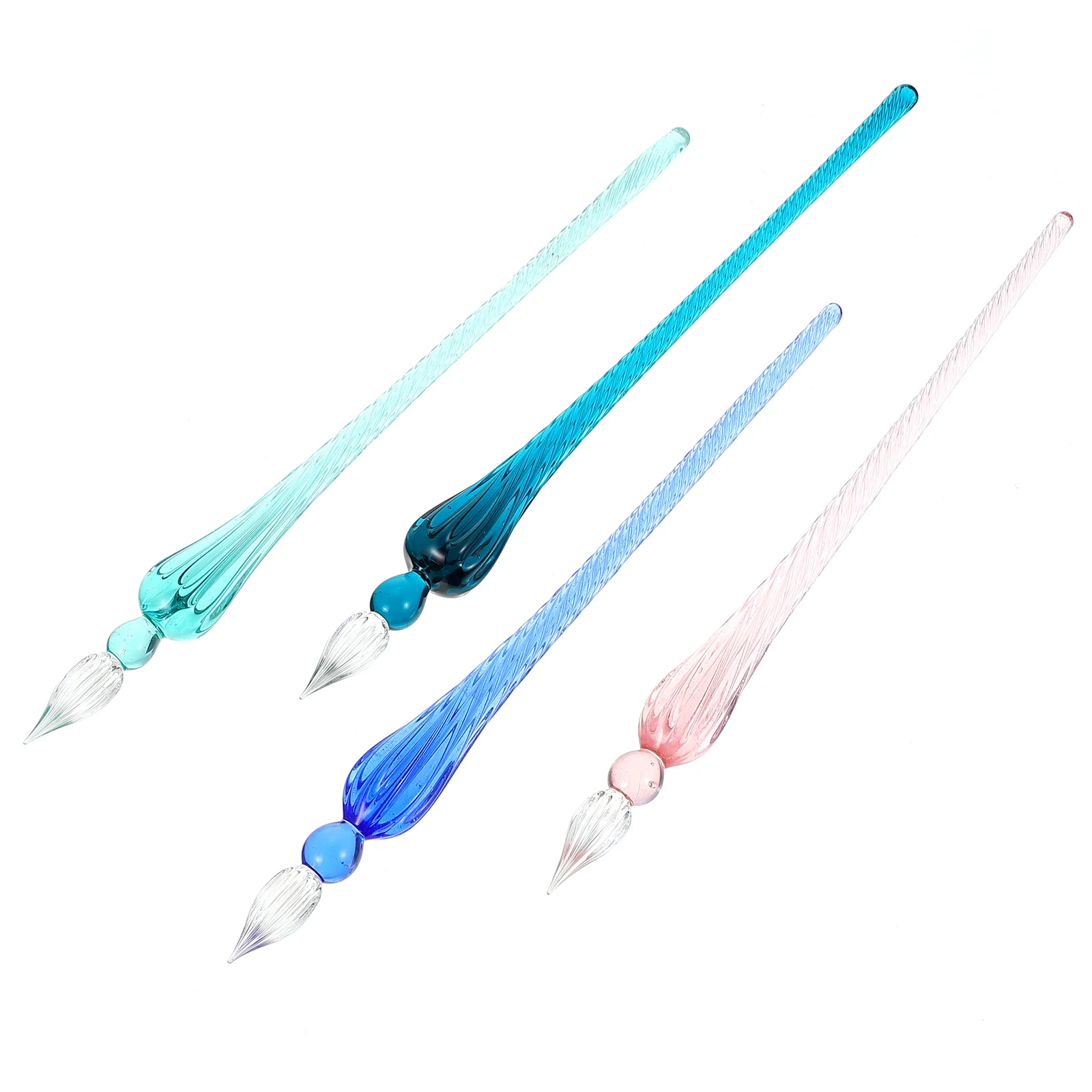 

4 Pcs Glass Dip Pen for Writing Filling Ink Pens Stained Dipping Drip Fountain Signature Tools