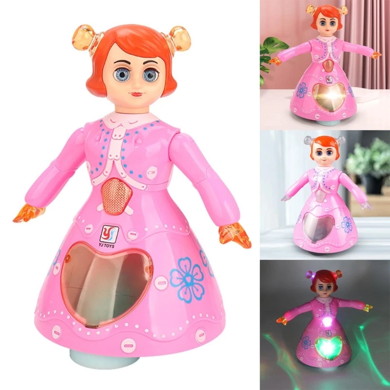 Electric Dancing Princess LED Light Rotating Robot Music Toy Singing Kids Gifts Automatically Avoid Obstacles
Electric Dancing Princess LED Light Rotating Robot Music Toy Singing Kids Gifts Automatically Avoid Obstacles