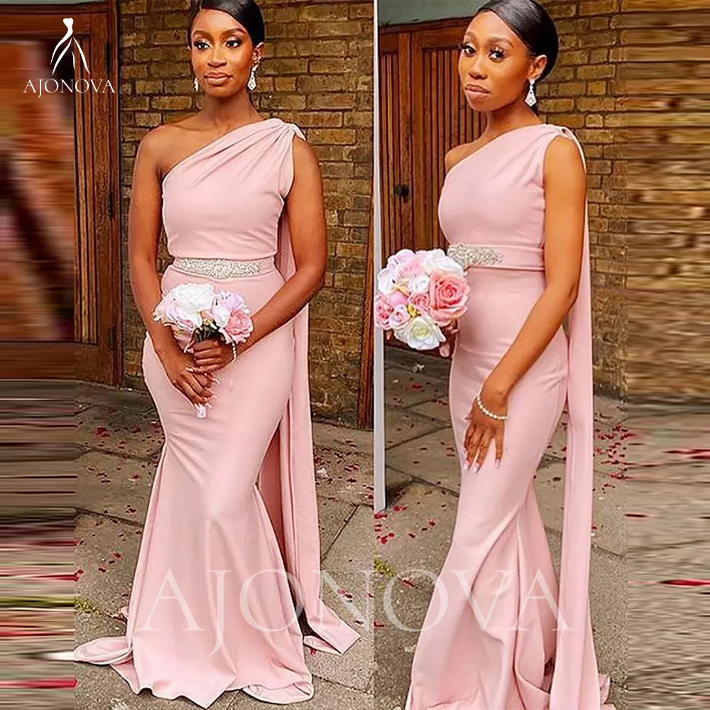 One Shoulder Party Dress for Wedding Guest Dresses for Women Pink Satin Beaded Crystal Bridesmaid Robes Elegant Gowns Weddings
One Shoulder Party Dress for Wedding Guest Dresses for Women Pink Satin Beaded Crystal Bridesmaid Robes Elegant Gowns Weddings