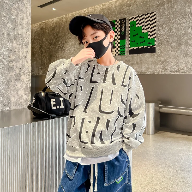 New Casual Sport Children Spring Clothes Kids Fashion Round Neck Shirt Long Sleeve Tops Trend Letter Print Teens Boys Sweatshirt
New Casual Sport Children Spring Clothes Kids Fashion Round Neck Shirt Long Sleeve Tops Trend Letter Print Teens Boys Sweatshirt