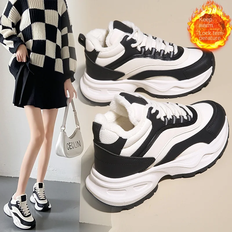 Female Winter Sneakers with plush high top casual sports shoes Height Increasing Height Increasing Zapatos para mujeres Platform
Female Winter Sneakers with plush high top casual sports shoes Height Increasing Height Increasing Zapatos para mujeres Platform