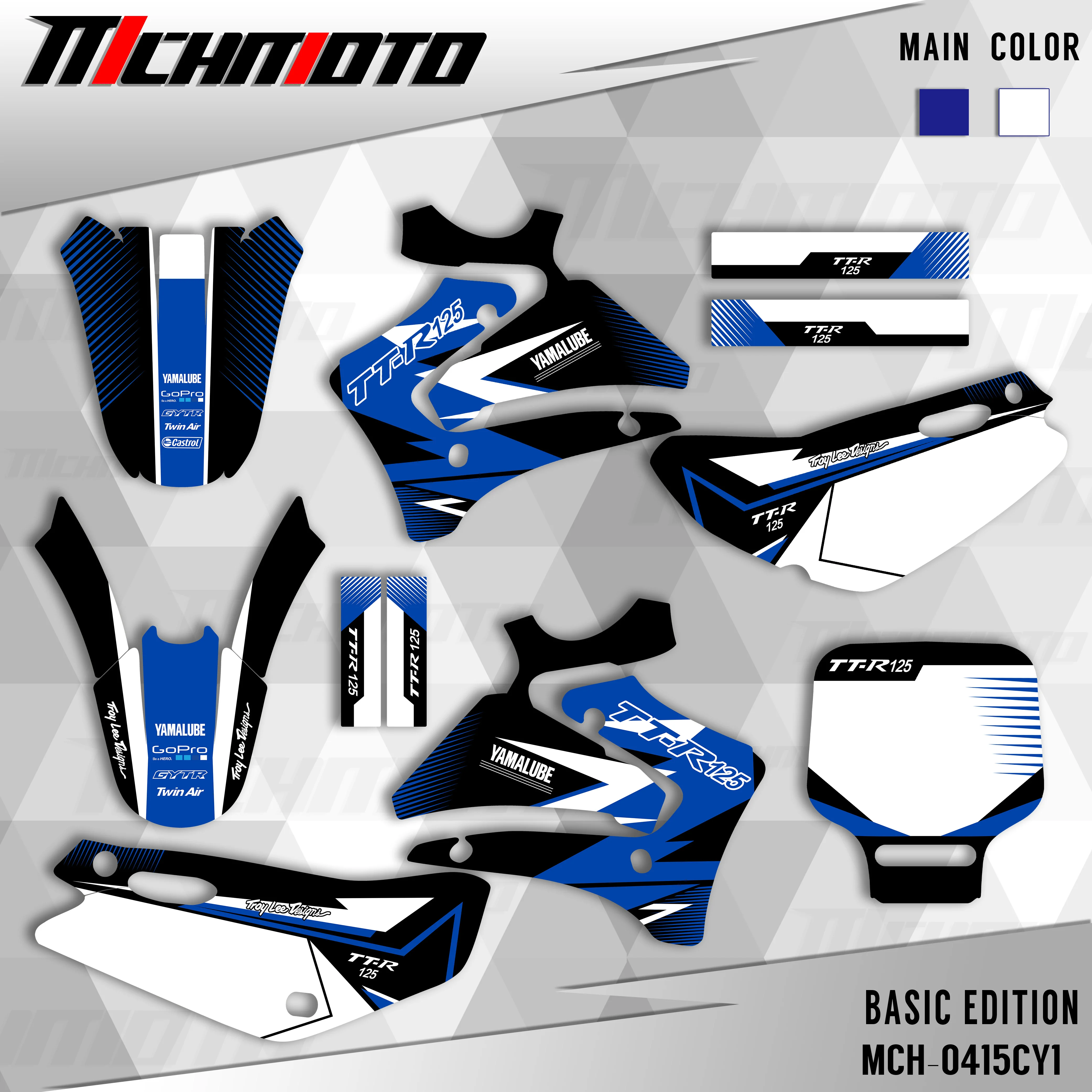 MCHMFG For YAMAHA TTR 125 TTR125 2000 2001 2002 2003 2004 2005 2006 2007 Full Graphics Decals Stickers Motorcycle Background Cus
MCHMFG For YAMAHA TTR 125 TTR125 2000 2001 2002 2003 2004 2005 2006 2007 Full Graphics Decals Stickers Motorcycle Background Cus
