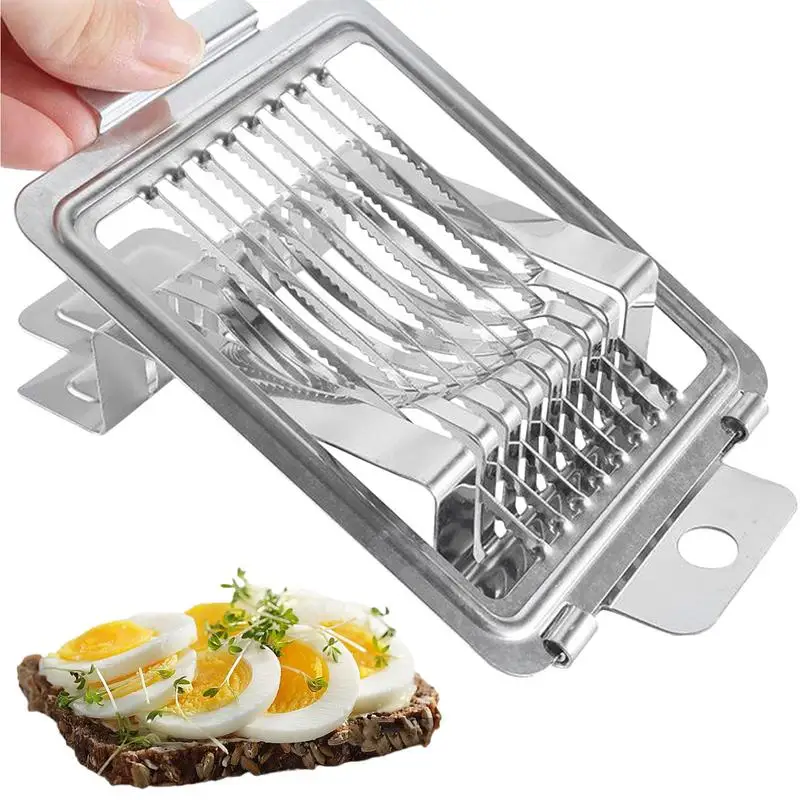 

Stainless Steel Egg Cutter Wire Egg Slicer Hard Boiled Egg Slicer Multifunctional Egg Cutting Dicer Fruit Bananas kitchen tools