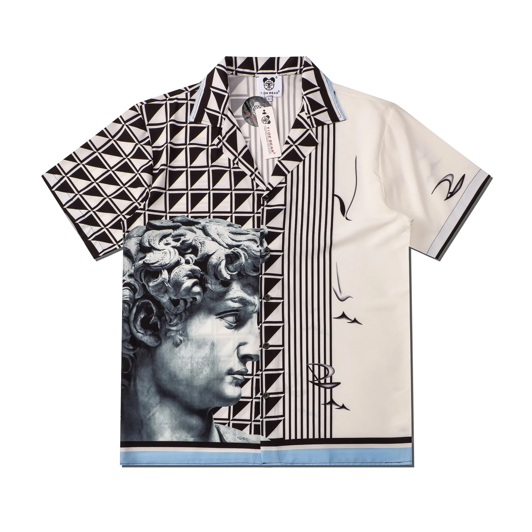 Fashion Mens Short Sleeve Loose Hawaiian Beach Harajuku Lapel Shirts Summer New Trendyol Men Striped Plaid Print Shirt Chemise
Fashion Mens Short Sleeve Loose Hawaiian Beach Harajuku Lapel Shirts Summer New Trendyol Men Striped Plaid Print Shirt Chemise