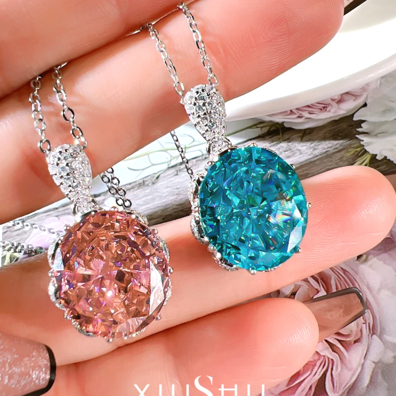 Seiko Fashion Artificially Colored Treasure 925 Sterling Silver Pendant Set with High Carbon Diamonds, Unique Wedding Jewelry
Seiko Fashion Artificially Colored Treasure 925 Sterling Silver Pendant Set with High Carbon Diamonds, Unique Wedding Jewelry