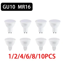 1/2/6/10pcs LED Spot Light GU10 LED Bulb 12W 9W 6W 3WLED Lamp 220V Spotlight MR16 7W Lampada GU5.3 Corn Light Bulb gu 10 Ampoule