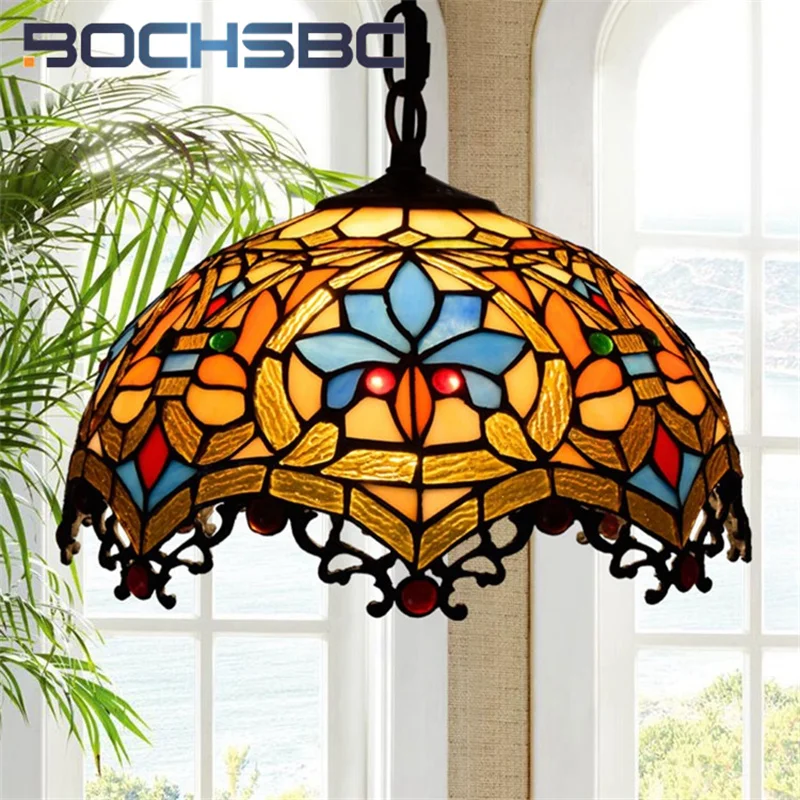 BOCHSBC Tiffany stained glass chandelier retro style art deco living room dining room study bedroom love dragon tail chandelier
BOCHSBC Tiffany stained glass chandelier retro style art deco living room dining room study bedroom love dragon tail chandelier