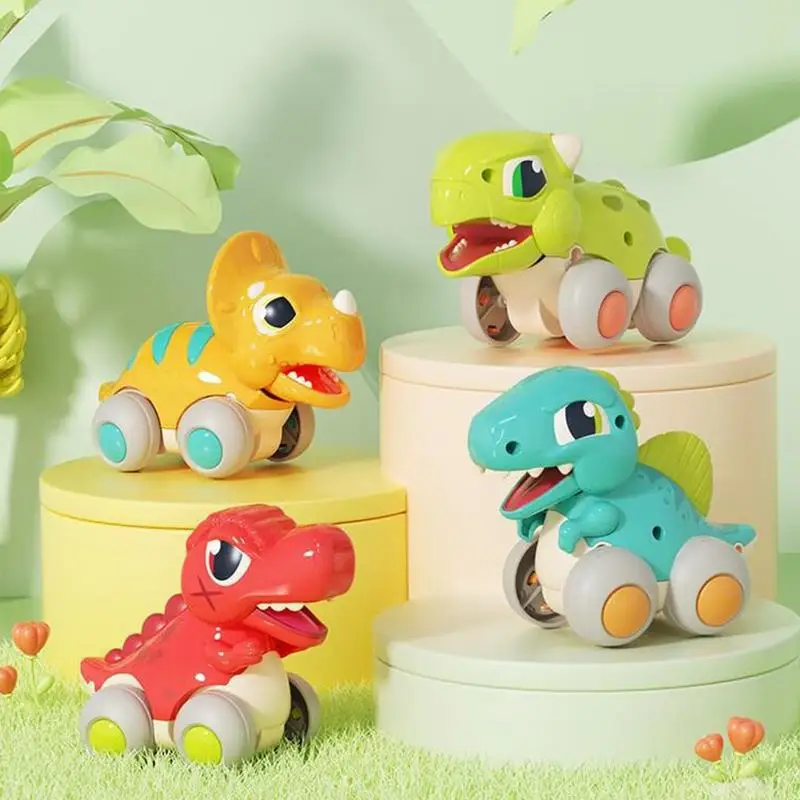 

Dinosaur Car Toy Interactive Colorful Cartoon Dinosaur Baby Truck Toy Dino Vehicle Toy For Kids Boys Amazing birthday Gifts