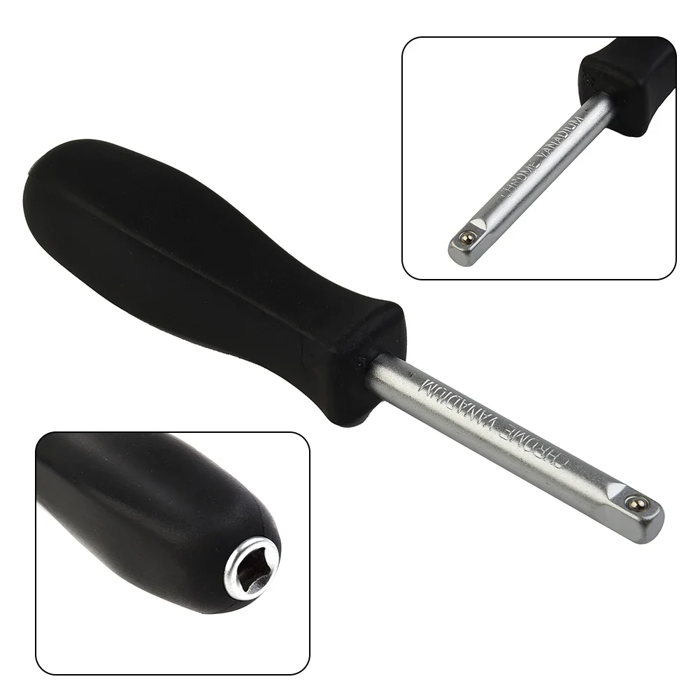 Screwdriver Connecting Rod Small Spinner 150mm 6.3mm Black Connection Handle Dual-purpose Multi-function Square Rubber Handle
Screwdriver Connecting Rod Small Spinner 150mm 6.3mm Black Connection Handle Dual-purpose Multi-function Square Rubber Handle