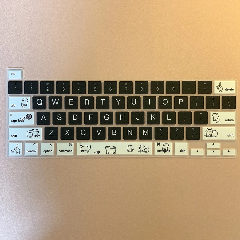 

Gradient Color Silicone Keyboard Skin Cover For MacBook New Pro 16 2019 A2141 M1 Chip A2338/A2251/A2289