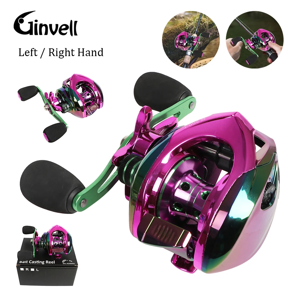 Lightweight Baitcasting Reel 10KG Max. Drag 7.2:1 Gear Ratio Fishing Reel Carp Freshwater Saltwater Fishing Accessories Purple
Lightweight Baitcasting Reel 10KG Max. Drag 7.2:1 Gear Ratio Fishing Reel Carp Freshwater Saltwater Fishing Accessories Purple