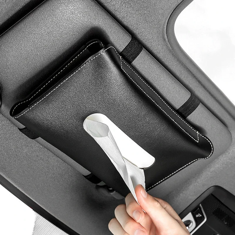 Car Visor Tissue Holder PU Leather Hanging Paper Towel Clip Napkin Holder Backseat Tissue Case Auto Interior Accessories 1 Pc
Car Visor Tissue Holder PU Leather Hanging Paper Towel Clip Napkin Holder Backseat Tissue Case Auto Interior Accessories 1 Pc