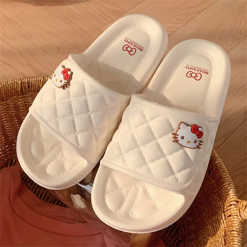 Sanrio Hello Kitty Slippers Female Summer Wear Outside Flat Sandals Indoor Bedroom Bathroom Soft Bottom Comfortable Home Shoes
Sanrio Hello Kitty Slippers Female Summer Wear Outside Flat Sandals Indoor Bedroom Bathroom Soft Bottom Comfortable Home Shoes