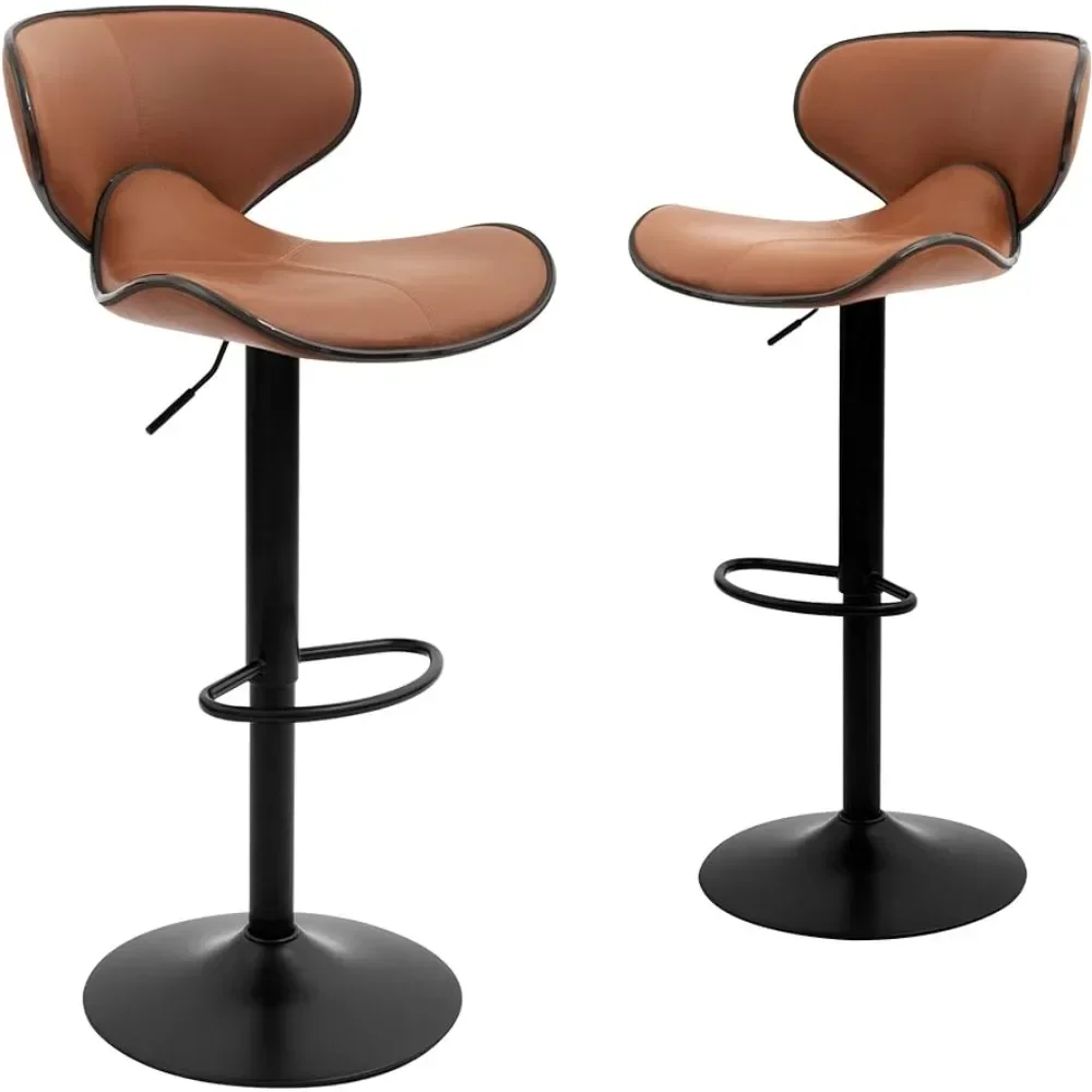 

CangLong Swivel Adjustable Barstool, Counter Height Chairs for Bar, Kitchen, Dining, Living Room and Bistro Pubx, Set of 2