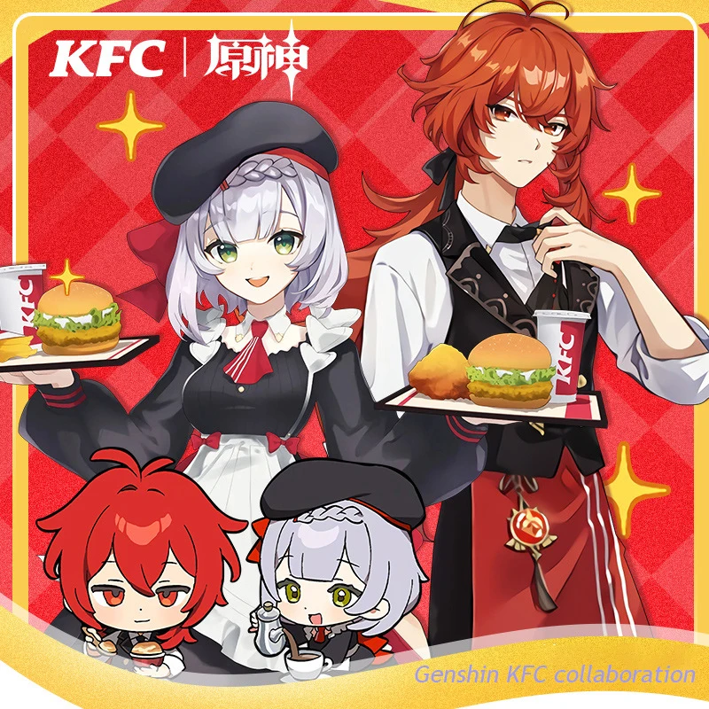 Genshin Impact Anime Figure Mezzanine Kfc Collaboration Perimeter Acrylic Stand Diluc Brooch Keychain Pp Clip Laser Plate Clip
Genshin Impact Anime Figure Mezzanine Kfc Collaboration Perimeter Acrylic Stand Diluc Brooch Keychain Pp Clip Laser Plate Clip