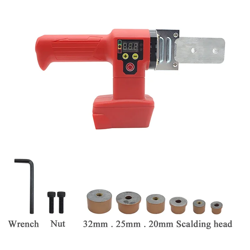 Portable Digital Display PPR Water Pipe Hot Melt Device Plastic Pipe Head Hot Welding Machine For Milwaukee 18V Li-ion Battery
Portable Digital Display PPR Water Pipe Hot Melt Device Plastic Pipe Head Hot Welding Machine For Milwaukee 18V Li-ion Battery