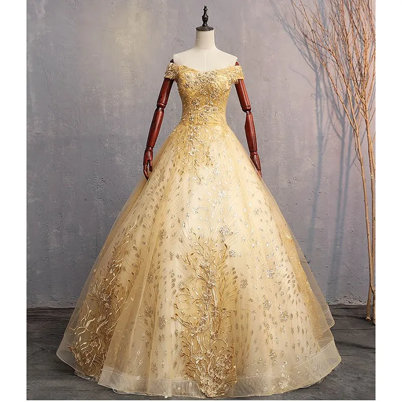 Gold Quinceanera Dress 2023 Prom Dress Luxury Appliques Formal Ball Gown Vintage Quinceanera Dress Vestido De Quincenera
Gold Quinceanera Dress 2023 Prom Dress Luxury Appliques Formal Ball Gown Vintage Quinceanera Dress Vestido De Quincenera