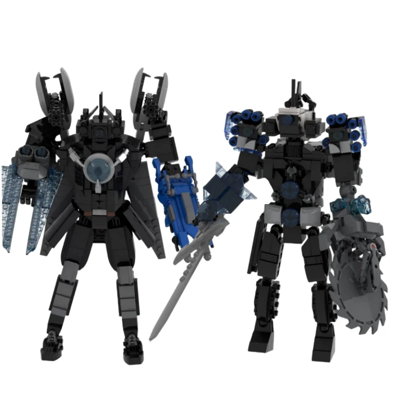 Upgradation Armored Titan Man Chain Skibidi Toilet Titan TV Man Figure Knife TV Man Revenge Building Blocks Set Toys Model Gift
Upgradation Armored Titan Man Chain Skibidi Toilet Titan TV Man Figure Knife TV Man Revenge Building Blocks Set Toys Model Gift