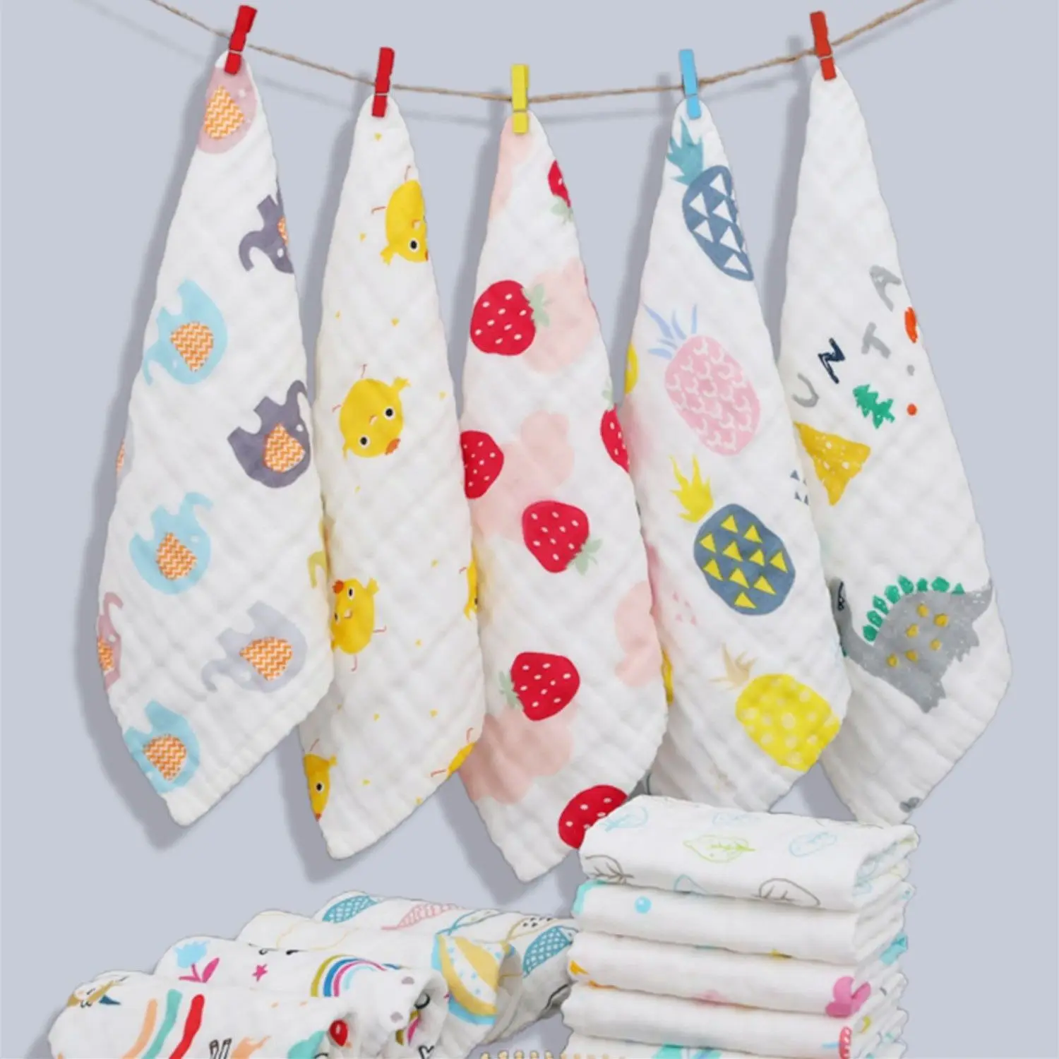 Baby Towel, Pure Cotton, Six Layers, Class A Gauze, Newborn Children's Saliva Towel, Children's Facial Wash Towel Bibs for Baby
Baby Towel, Pure Cotton, Six Layers, Class A Gauze, Newborn Children's Saliva Towel, Children's Facial Wash Towel Bibs for Baby